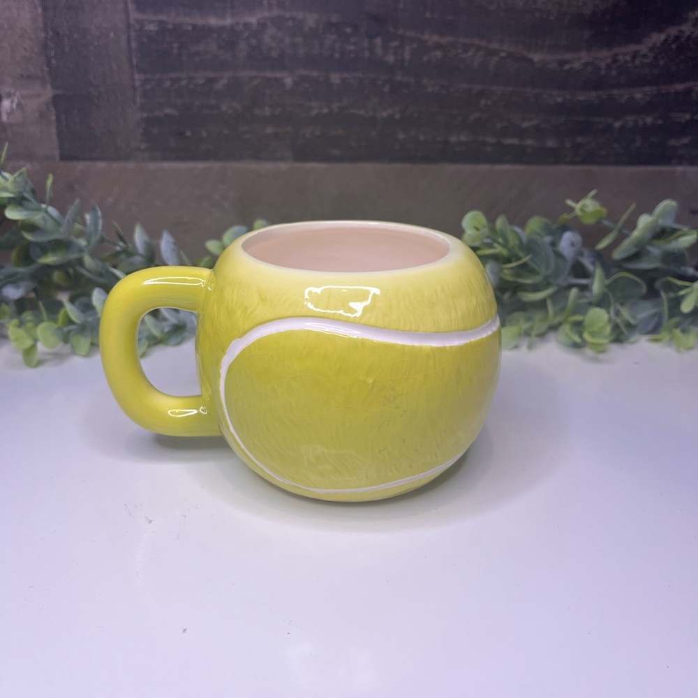 Yellow Tennis Ball Mug 1985